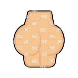 Butt – Acrylic Badge Reel Blank (2") No Hole | Optional Sticker or UV DTF