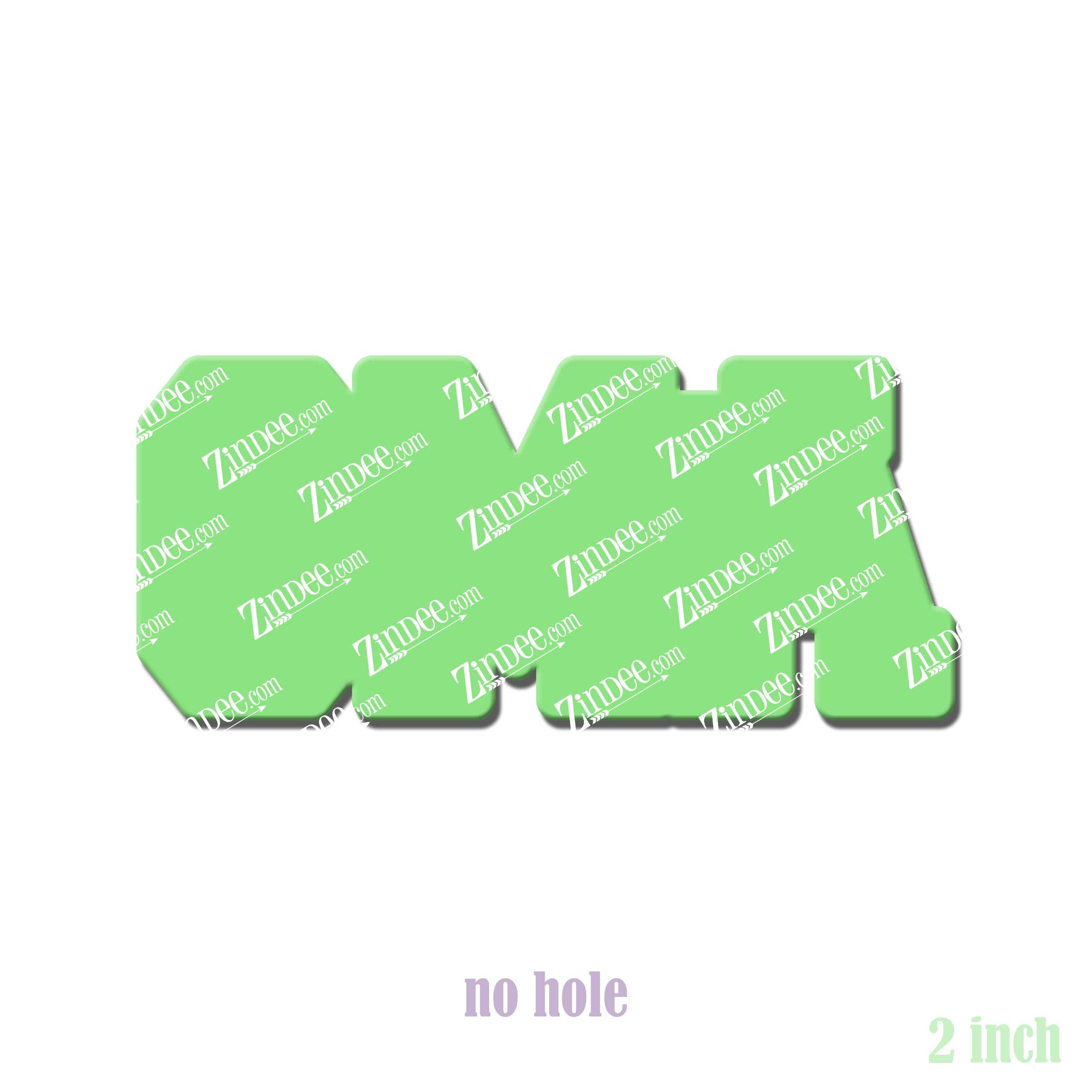 Alternative view of CMA Acrylic Blank- Sticker- UV DTF (2 inch) NO HOLE