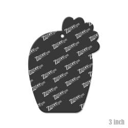 Alternative view of Cactus Baby – Acrylic Keychain Blank (3") | Optional Sticker or UV DTF