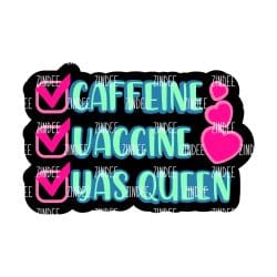 Alternative view of Caffeine Vaccine acrylic blank (3 inch) (5 piece minimum)