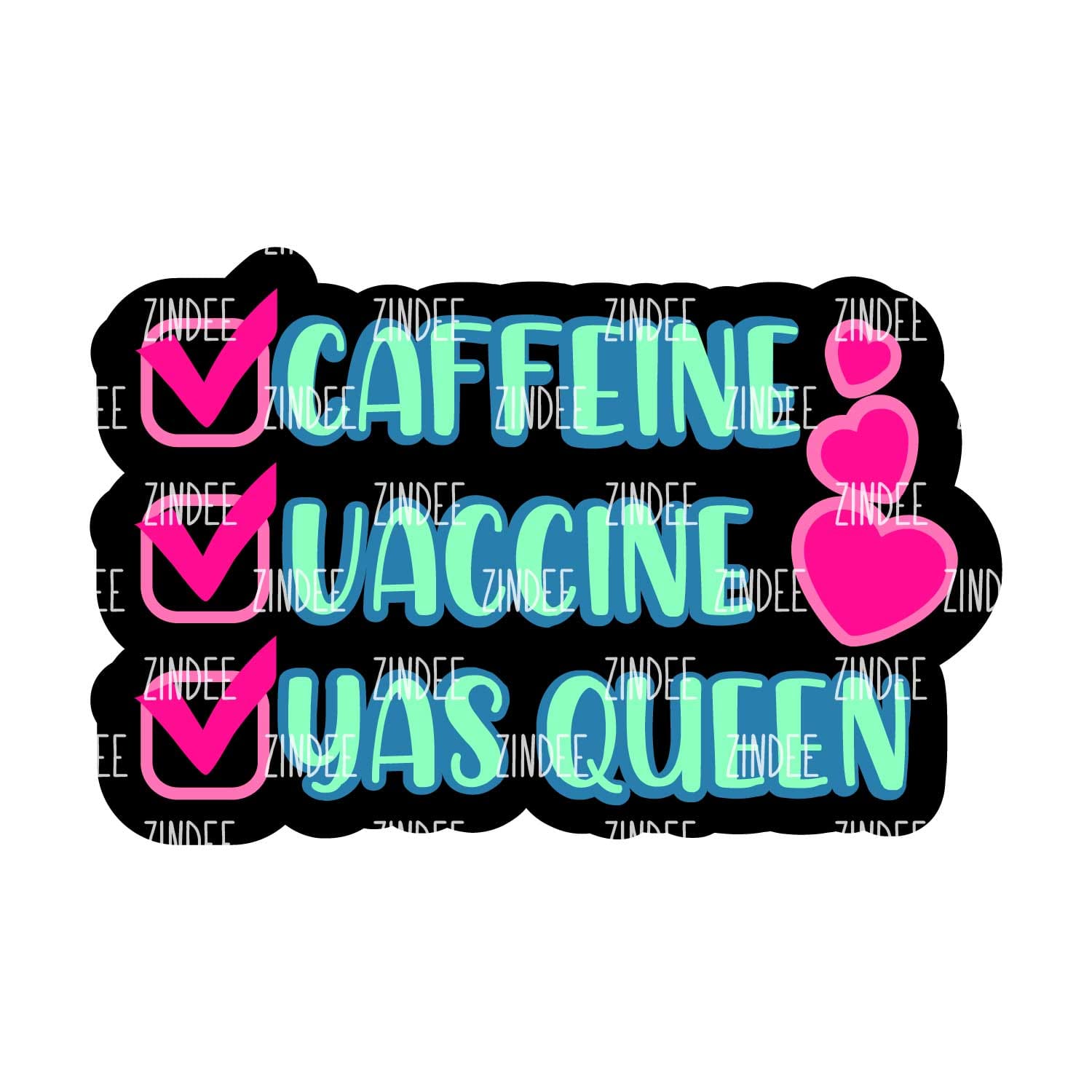 Alternative view of Caffeine Vaccine acrylic blank (2 inch) NO HOLE
