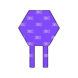 Cake Topper Hexagon 5x8 - Image 2