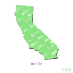 Alternative view of California – Acrylic Badge Reel Blank (2") No Hole | Optional Sticker or UV DTF