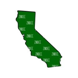 California – Acrylic Keychain Blank (3") | Optional Sticker or UV DTF