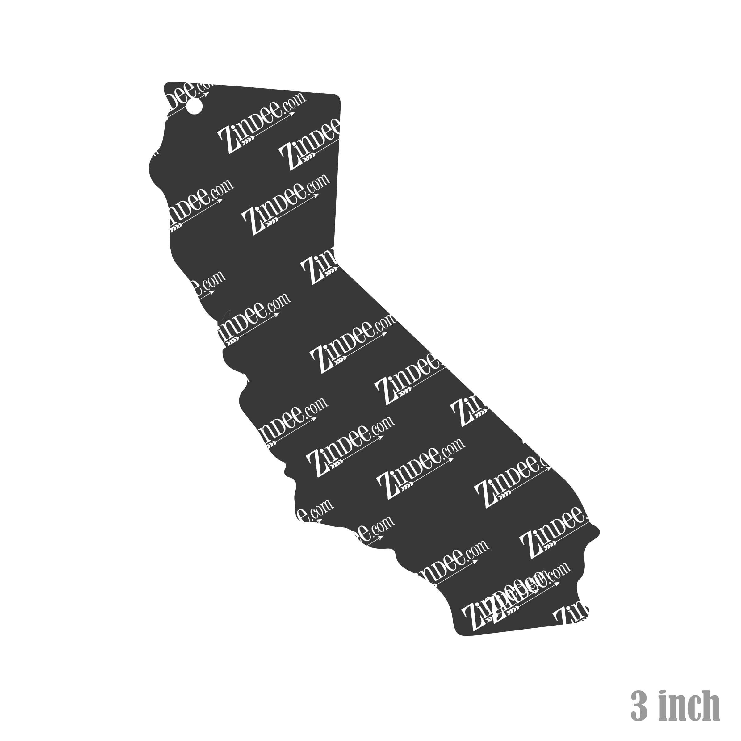 Alternative view of California Acrylic Blank- Sticker- UV DTF (3 inch)