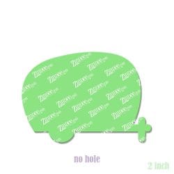 Alternative view of Camper – Acrylic Badge Reel Blank (2") No Hole | Optional Sticker or UV DTF