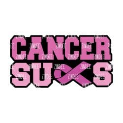 Cancer Sucks – Acrylic Keychain Blank (3") | Optional Sticker or UV DTF