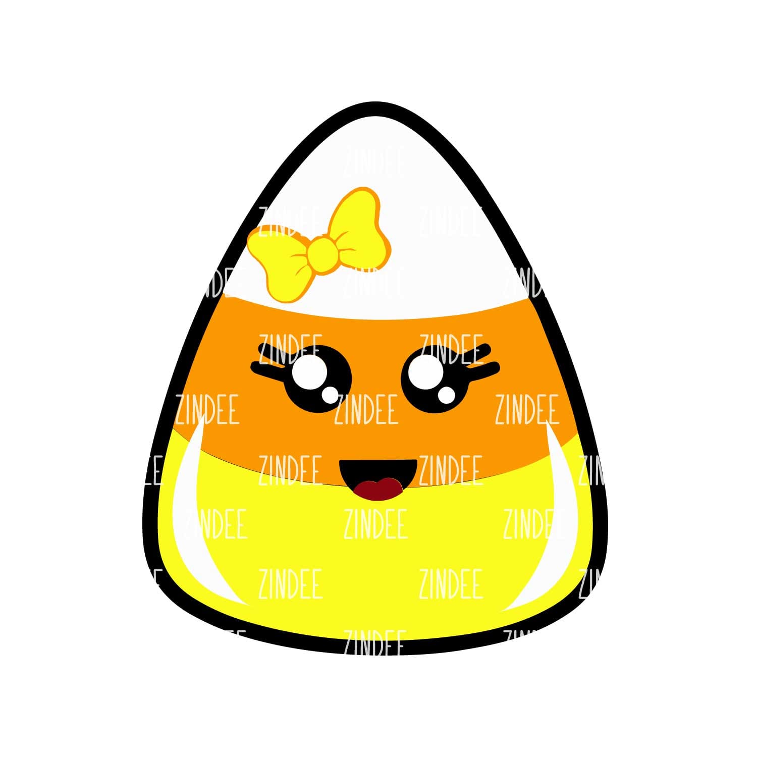 Candy Corn Acrylic Blank- Sticker- UV DTF (2.5 inch)