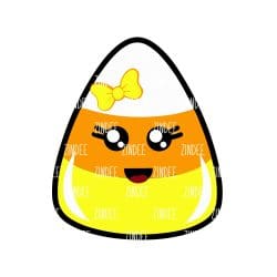 Candy Corn – Acrylic Badge Reel Blank (2") No Hole | Optional Sticker or UV DTF