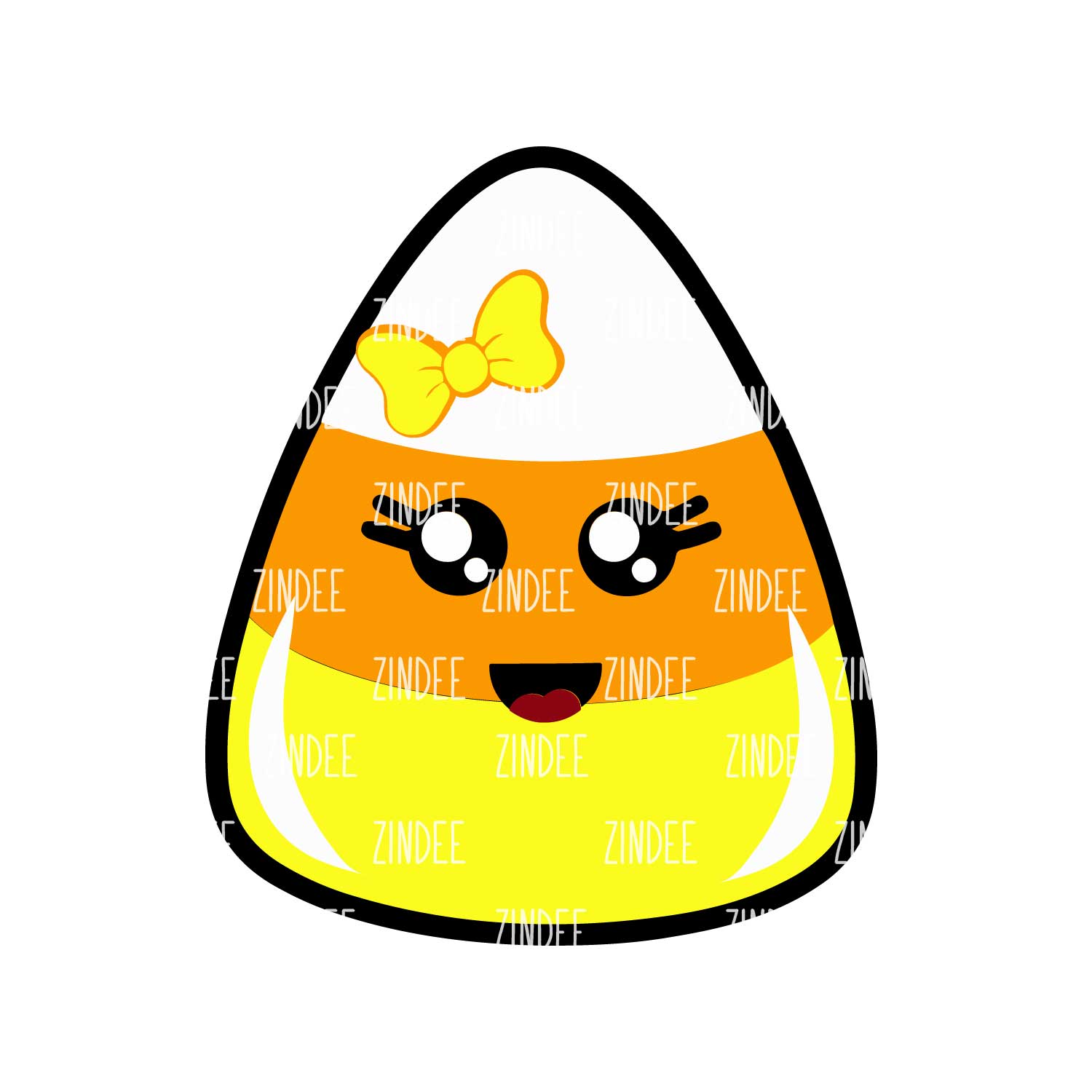 Candy Corn Acrylic Blank- Sticker- UV DTF (2 inch) NO HOLE