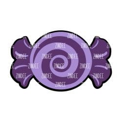 Candy in Wrapper – Acrylic Badge Reel Blank (2") No Hole | Optional Sticker or UV DTF