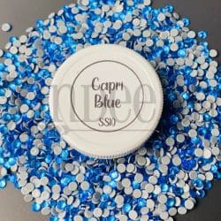 Capri blue Hotfix Rhinestone ss10 (machine cut) 10 Gross