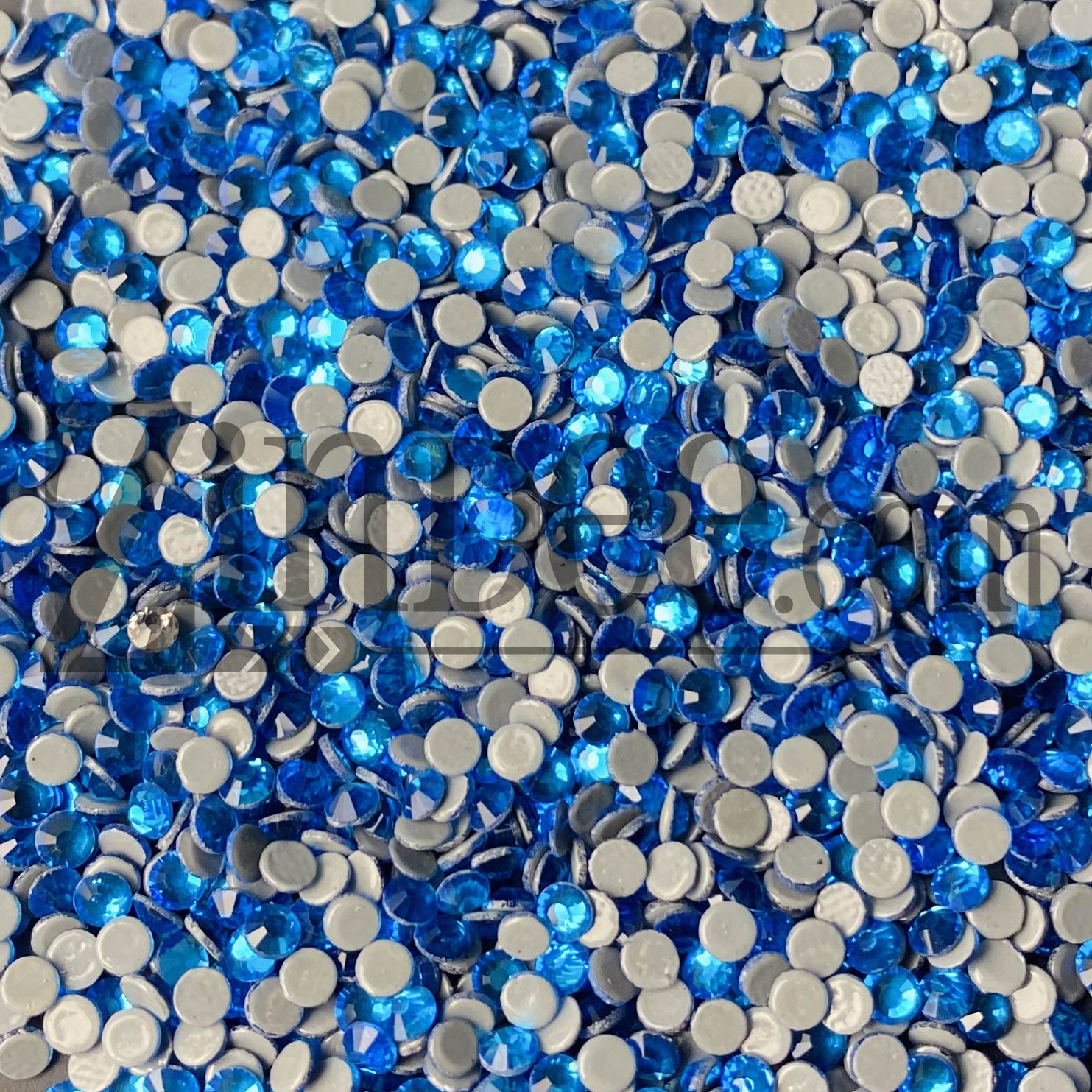 Alternative view of Capri blue Hotfix Rhinestone ss10 (machine cut) 10 Gross