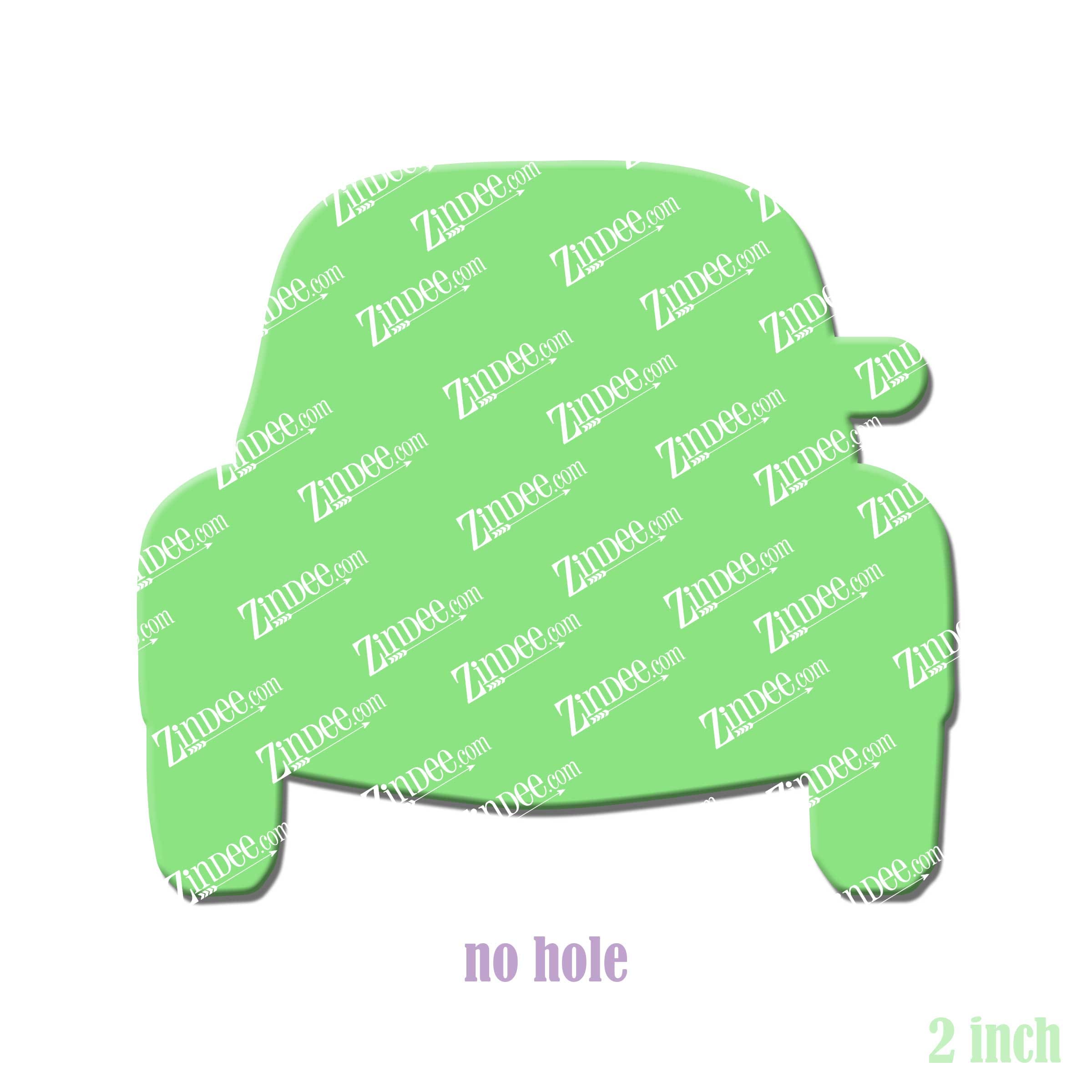 Car (beetle) acrylic blank (2 inch) NO HOLE