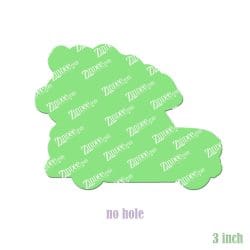 Car With Tree – Acrylic Badge Reel Blank (2") No Hole | Optional Sticker or UV DTF