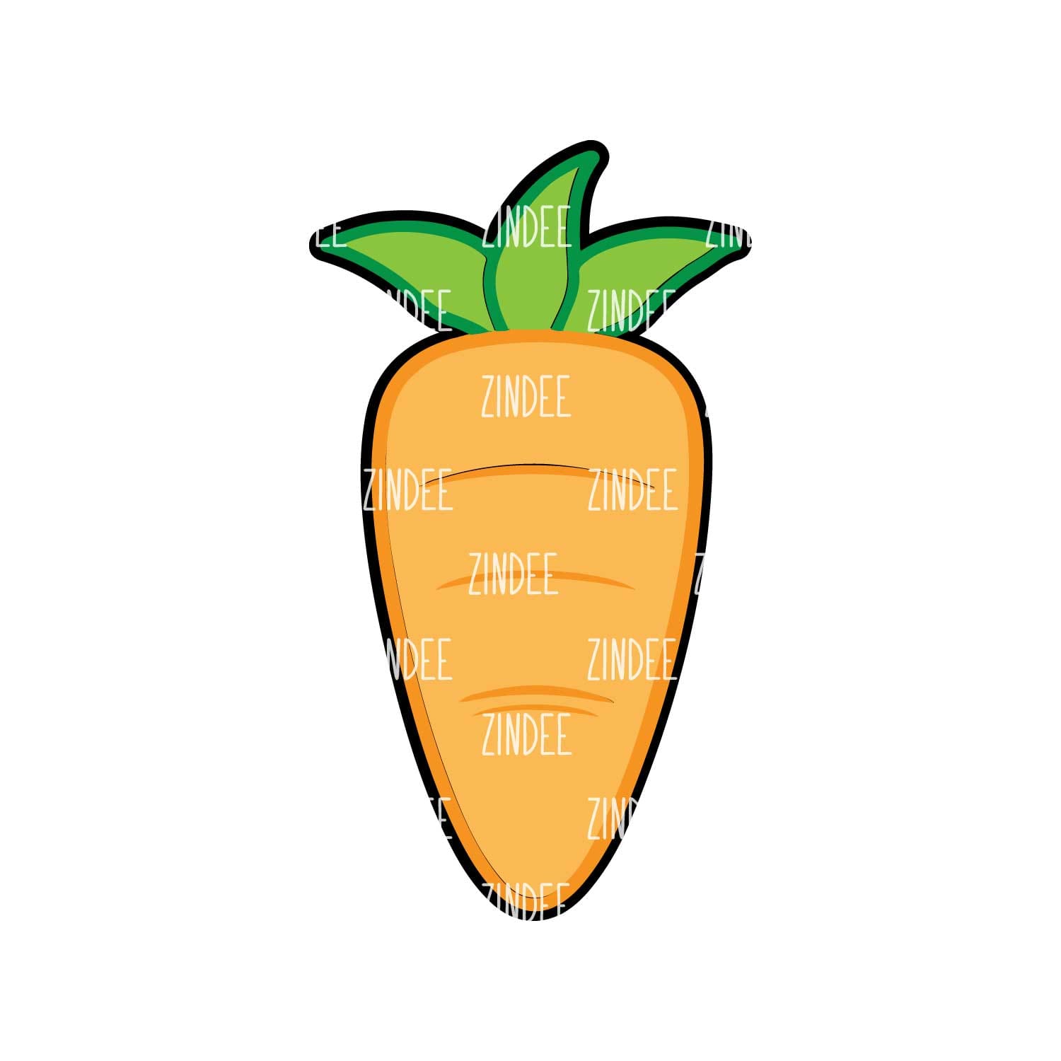 Carrot Acrylic Blank- Sticker- UV DTF (3 inch)