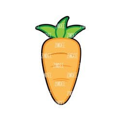 Carrot Acrylic Blank- Sticker- UV DTF (1.5 inch)