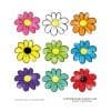 Cartoon Daisy Classic (sticker sheet) 2" CLEAR Gloss