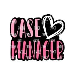 Case Manager – Acrylic Badge Reel Blank (2") No Hole | Optional Sticker or UV DTF