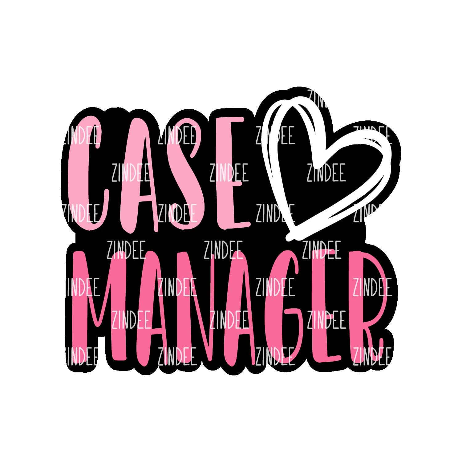 Case Manager Acrylic Blank- Sticker- UV DTF (2 inch) NO HOLE