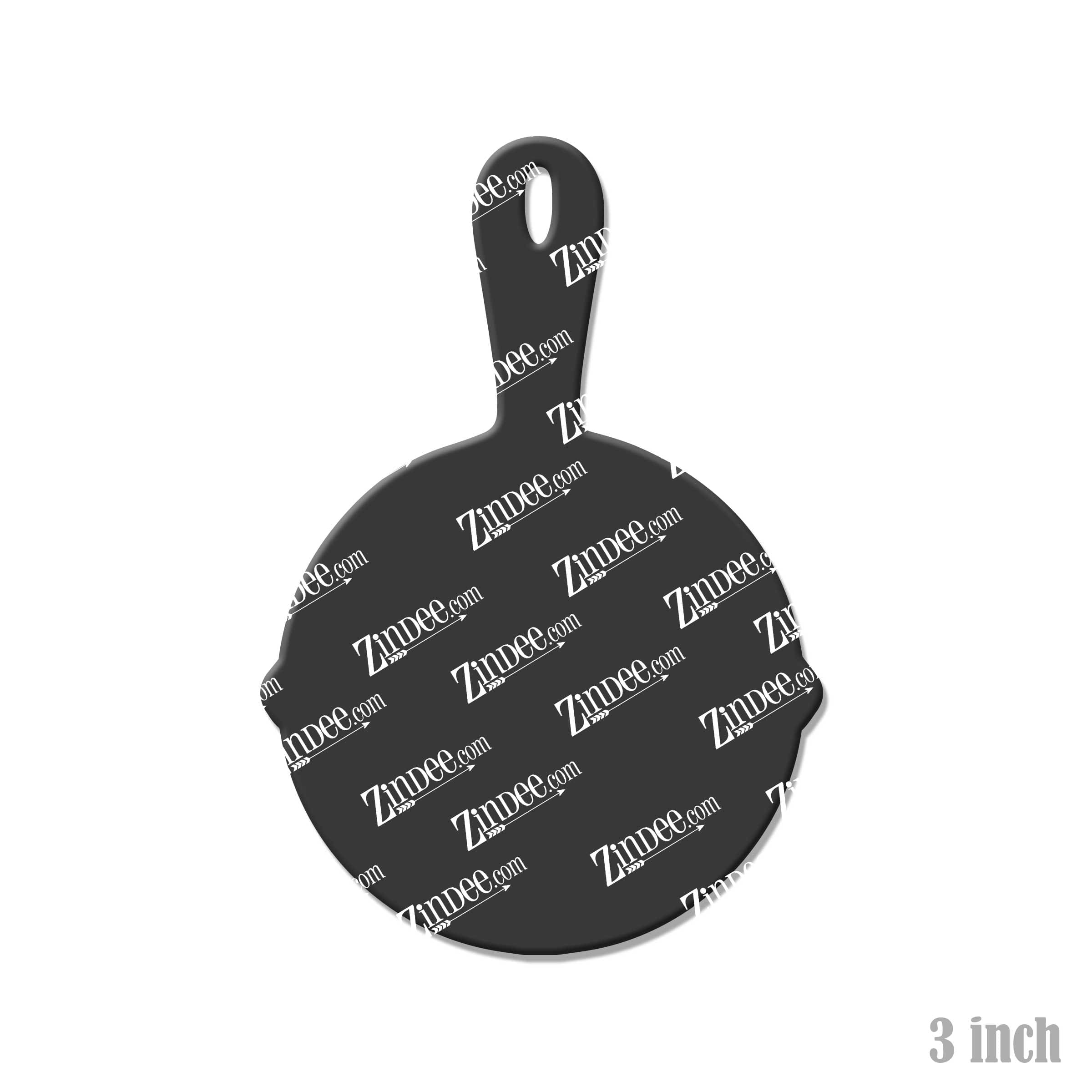 Cast Iron Skillet Acrylic Blank- Sticker- UV DTF (3 inch) - Image 2