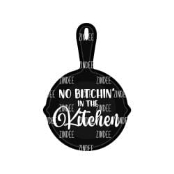 Cast Iron Skillet – Acrylic Badge Reel Blank (2") No Hole | Optional Sticker or UV DTF
