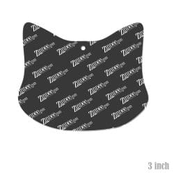 Alternative view of Cat Head – Acrylic Keychain Blank (3") | Optional Sticker or UV DTF