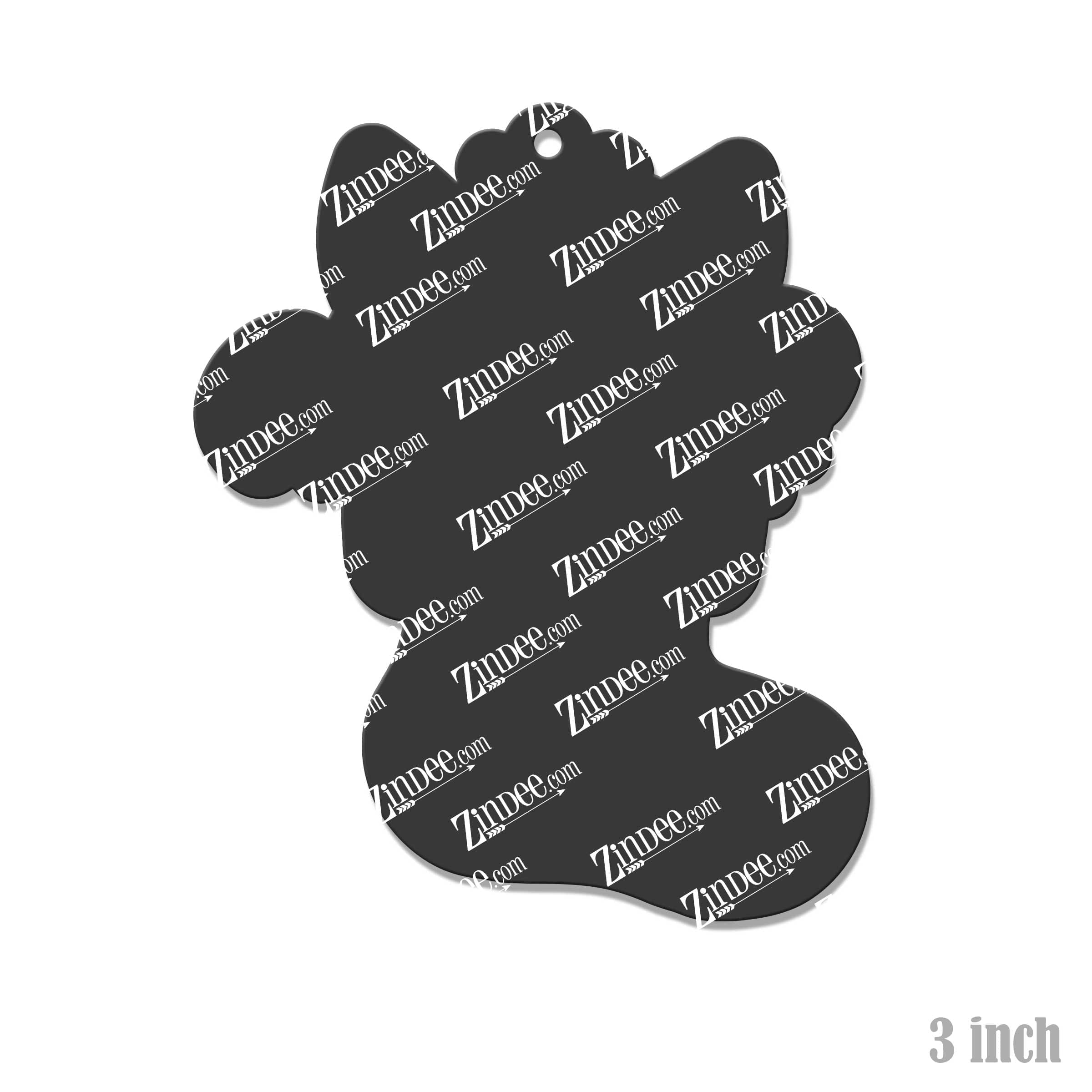 Cat Stocking Acrylic Blank- Sticker- UV DTF (3 inch) - Image 2