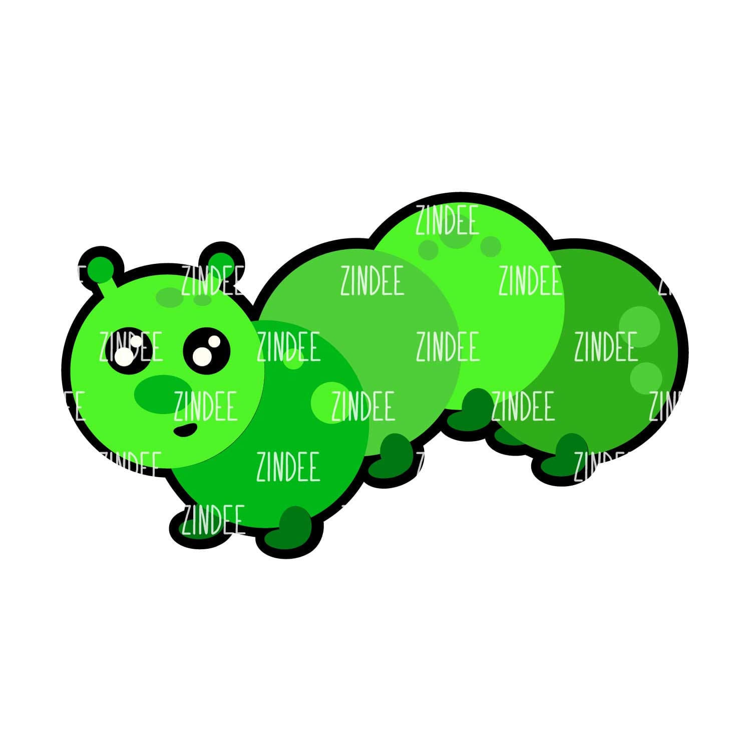 Caterpillar Acrylic Blank- Sticker- UV DTF (3 inch)