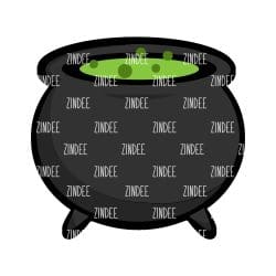 Cauldron – Acrylic Badge Reel Blank (2") No Hole | Optional Sticker or UV DTF