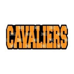 Alternative view of Cavaliers (word) acrylic blank (3 inch)