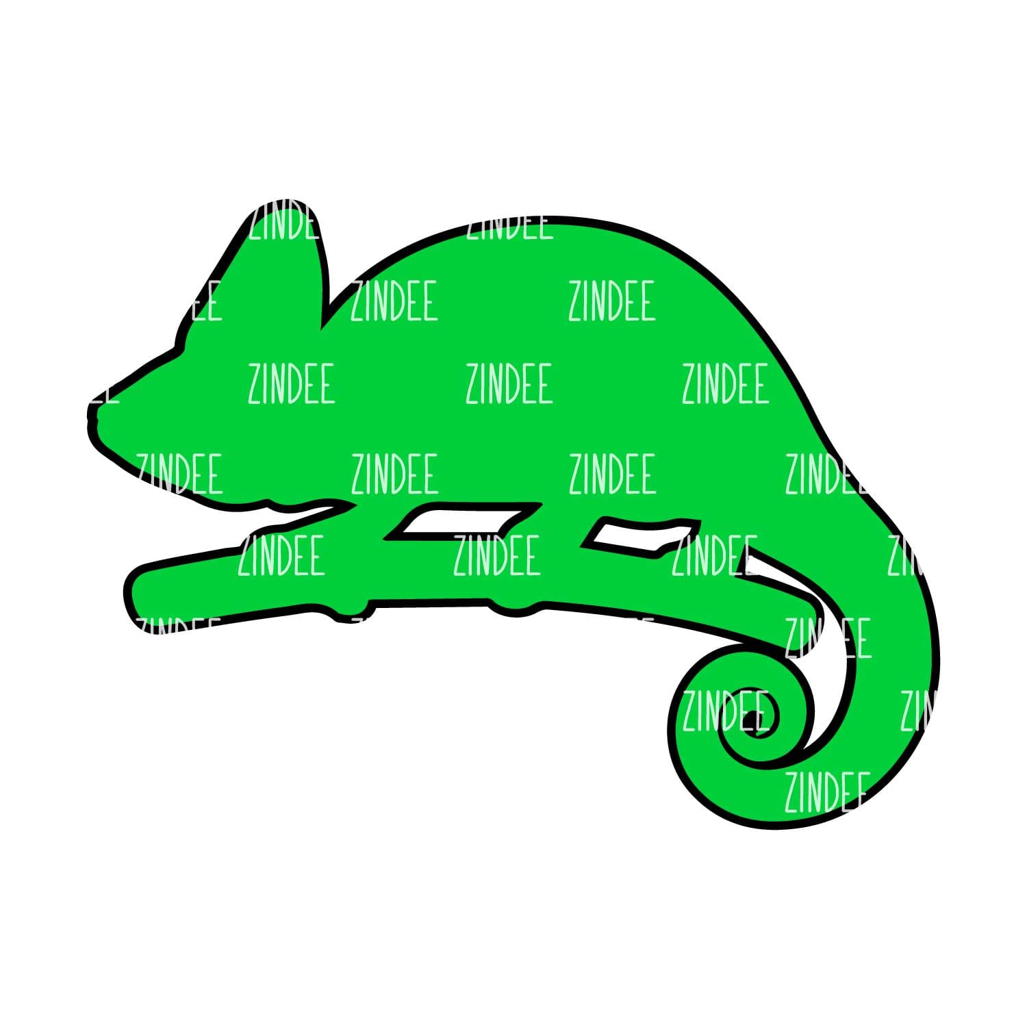 Alternative view of Chameleon acrylic blank (3 inch)