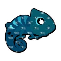 Chameleon Baby – Acrylic Keychain Blank (3") | Optional Sticker or UV DTF