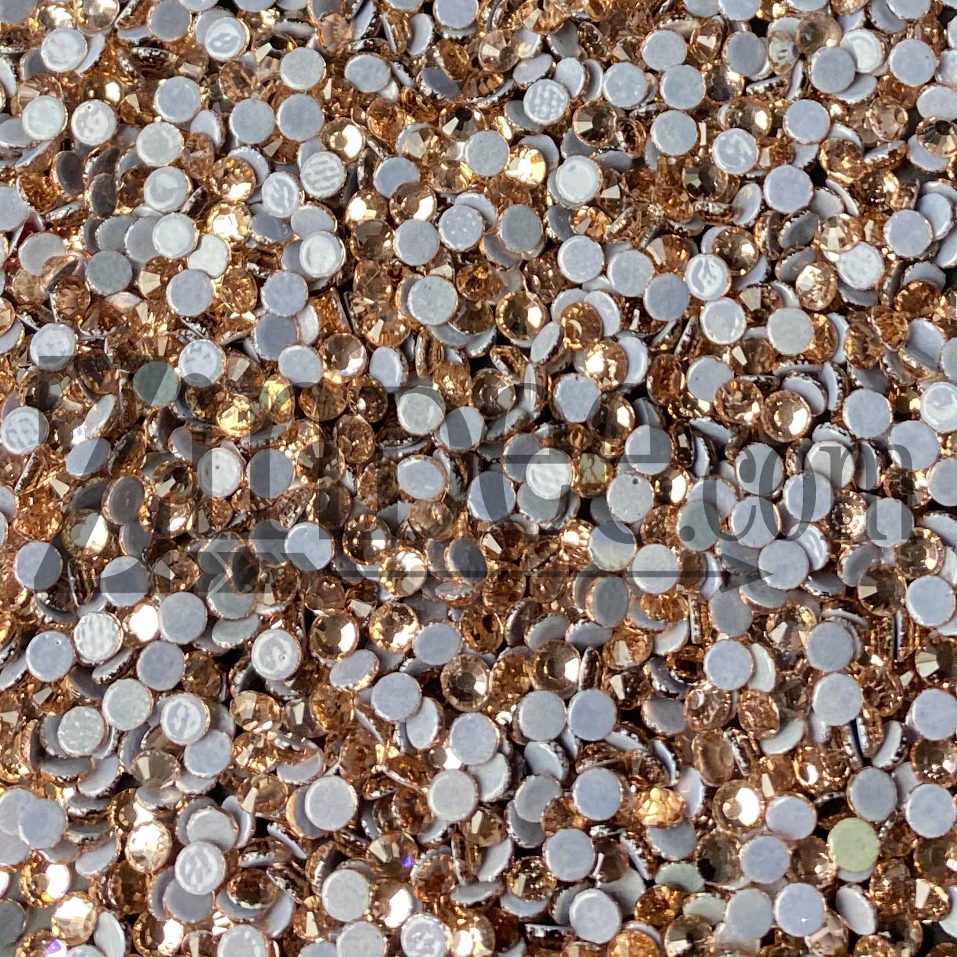 Alternative view of Champagne Hotfix Rhinestone ss10 (machine cut) 10 Gross