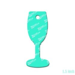 Alternative view of Champagne Flute Acrylic Blank- Sticker- UV DTF (1.5 inch)