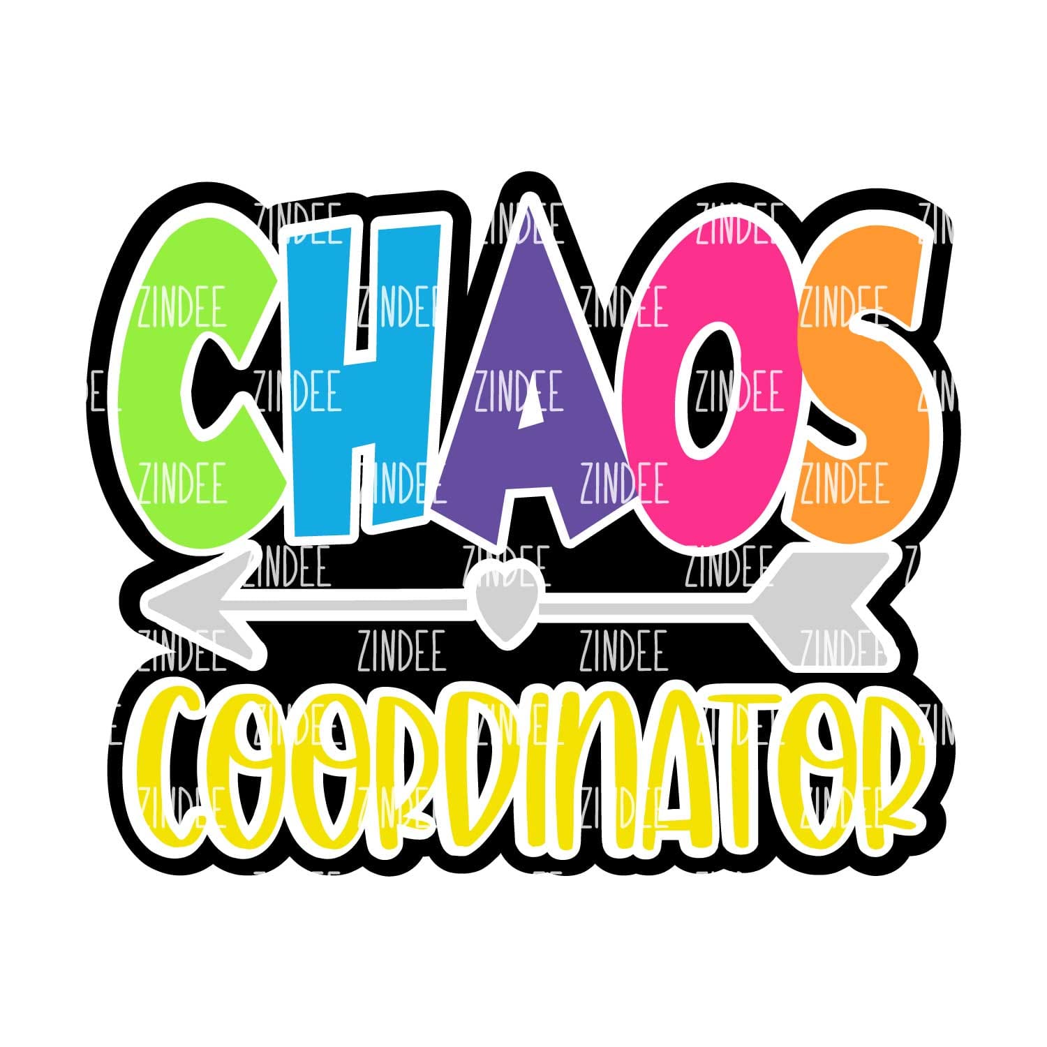 Chaos Coordinator Acrylic Blank- Sticker- UV DTF (2 inch) NO HOLE