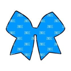 Cheer Bow – Acrylic Keychain Blank (2") | Optional Sticker or UV DTF