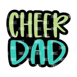 Alternative view of Cheer Dad acrylic blank (3 inch)