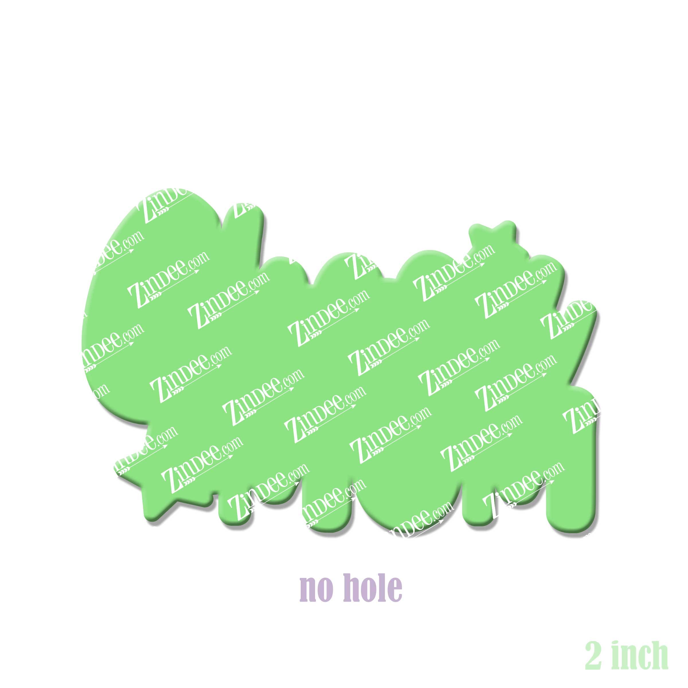 Alternative view of Cheer Mom Acrylic Blank- Sticker- UV DTF (2 inch) NO HOLE