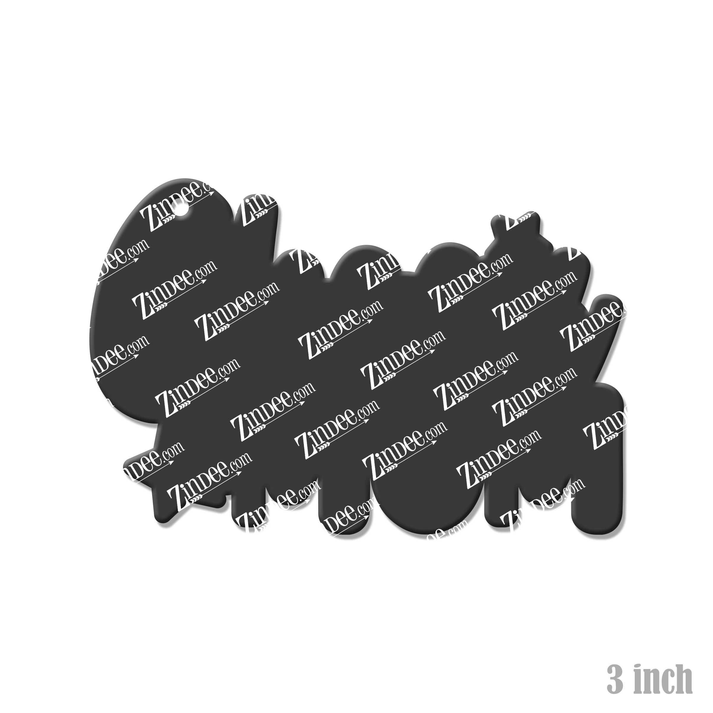 Cheer Mom Acrylic Blank- Sticker- UV DTF (3 inch) - Image 2