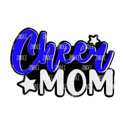 Cheer Mom Acrylic Blank- Sticker- UV DTF (1.5 inch)
