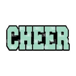 Cheer (word) – Acrylic Keychain Blank (2.5") | Optional Sticker or UV DTF