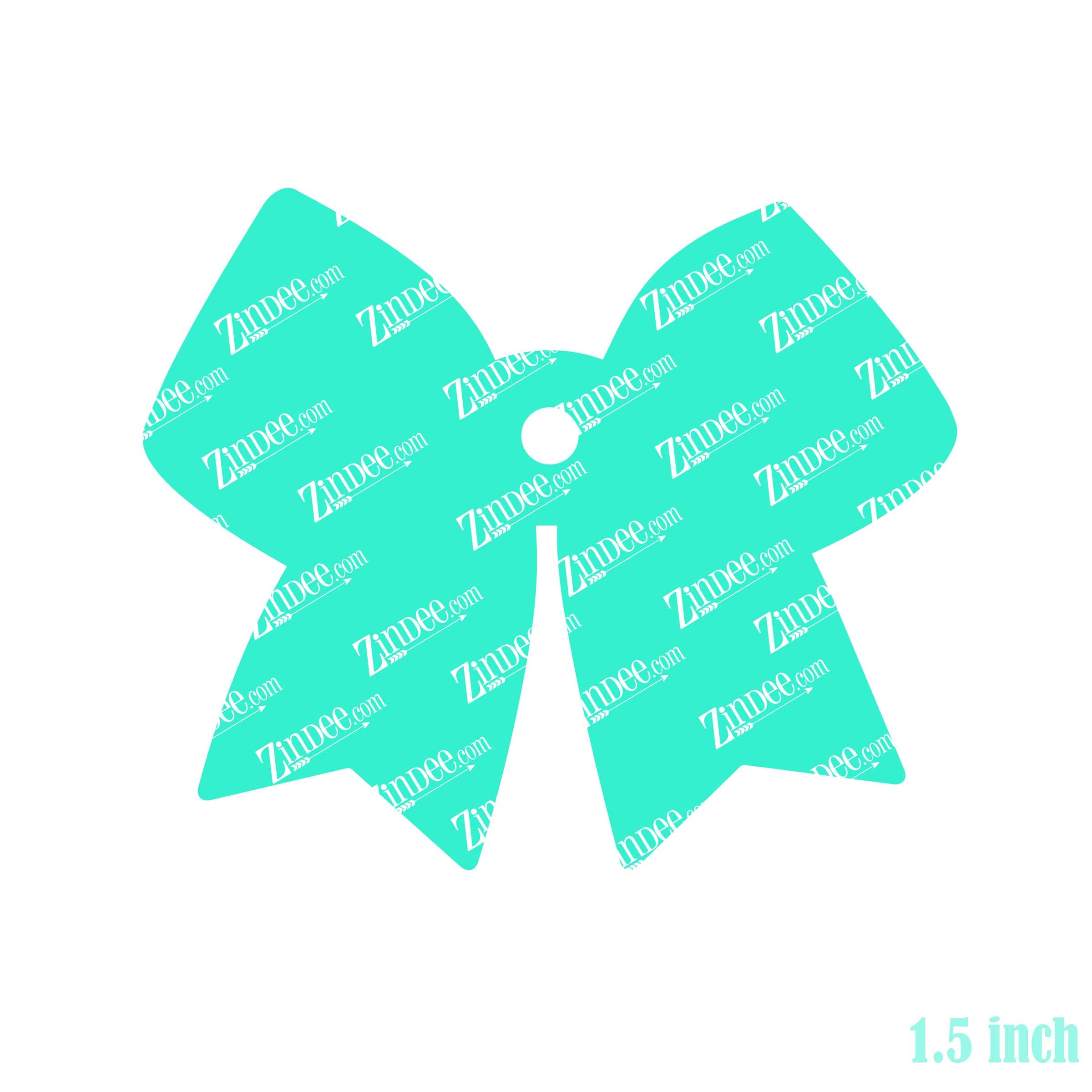 Cheer Bow Acrylic Blank- Sticker- UV DTF (1.5 inch) - Image 2