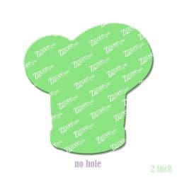 Alternative view of Chef Hat – Acrylic Badge Reel Blank (2") No Hole | Optional Sticker or UV DTF