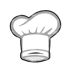Chef Hat – Acrylic Badge Reel Blank (2") No Hole | Optional Sticker or UV DTF