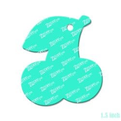Alternative view of Cherries Acrylic Blank- Sticker- UV DTF (1.5 inch)