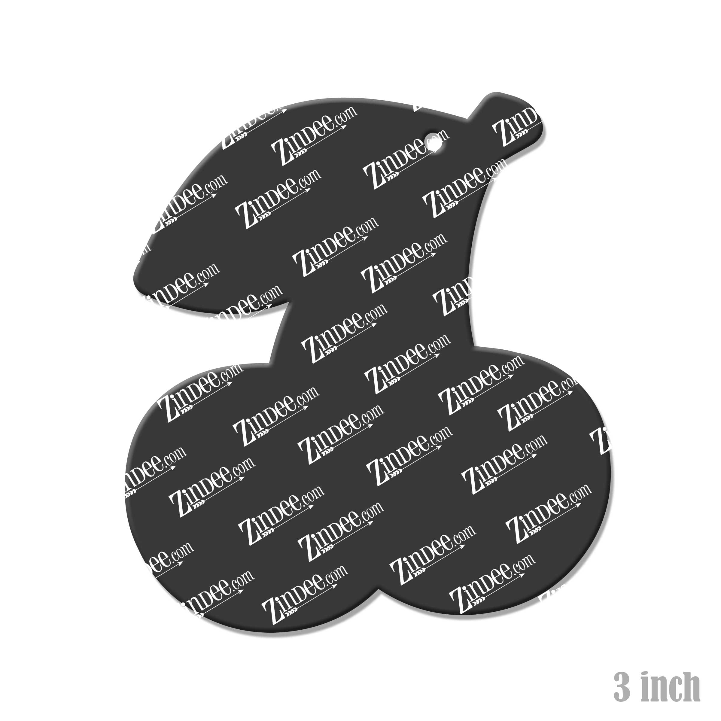 Alternative view of Cherries Acrylic Blank- Sticker- UV DTF (3 inch)