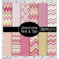 Chevron Pink Tan (vinyl)