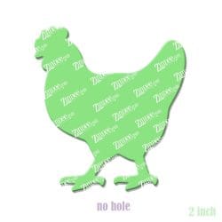 Alternative view of Chicken – Acrylic Badge Reel Blank (2") No Hole | Optional Sticker or UV DTF