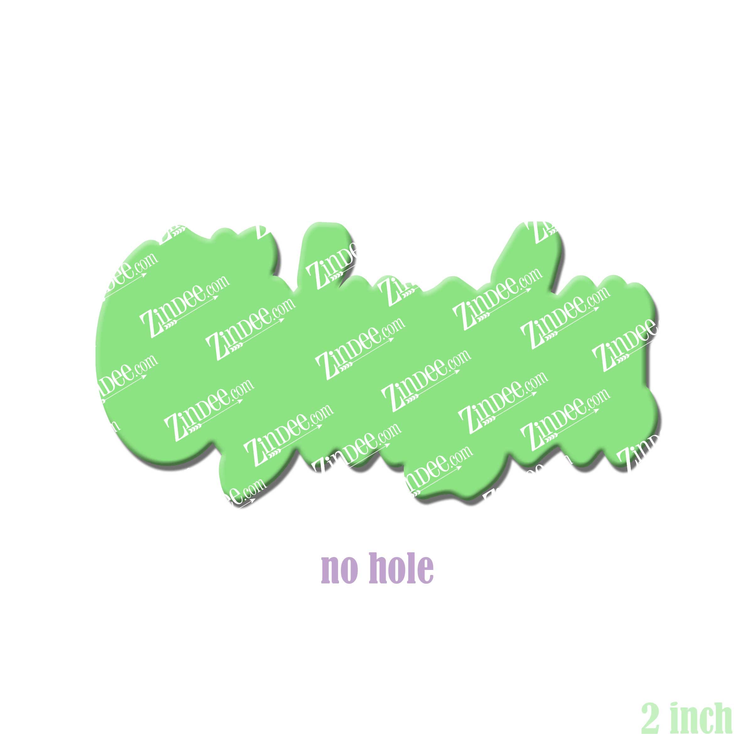 Chingon acrylic blank (2 inch) NO HOLE (5 piece minimum)